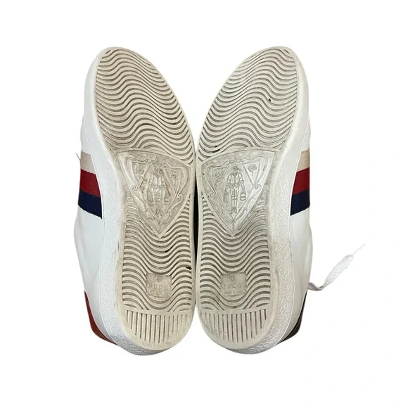 SOLD RARE Gucci Ace Embroidered Tiger Patch Sneaker White Gucci Size 9.5 US 10 - Picture 6 of 7